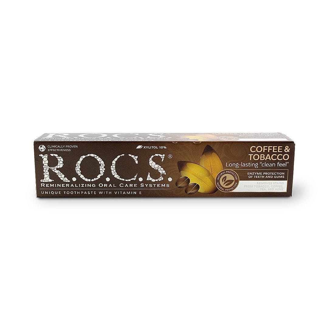 rocs coffee & tobacco Buy ROCS Coffee And Tobacco Tooth Paste 60 ml Online in UAE